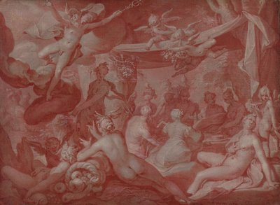 Feast of the Gods, Possibly the Wedding Feast of Peleus and Thetis by Abraham Bloemaert